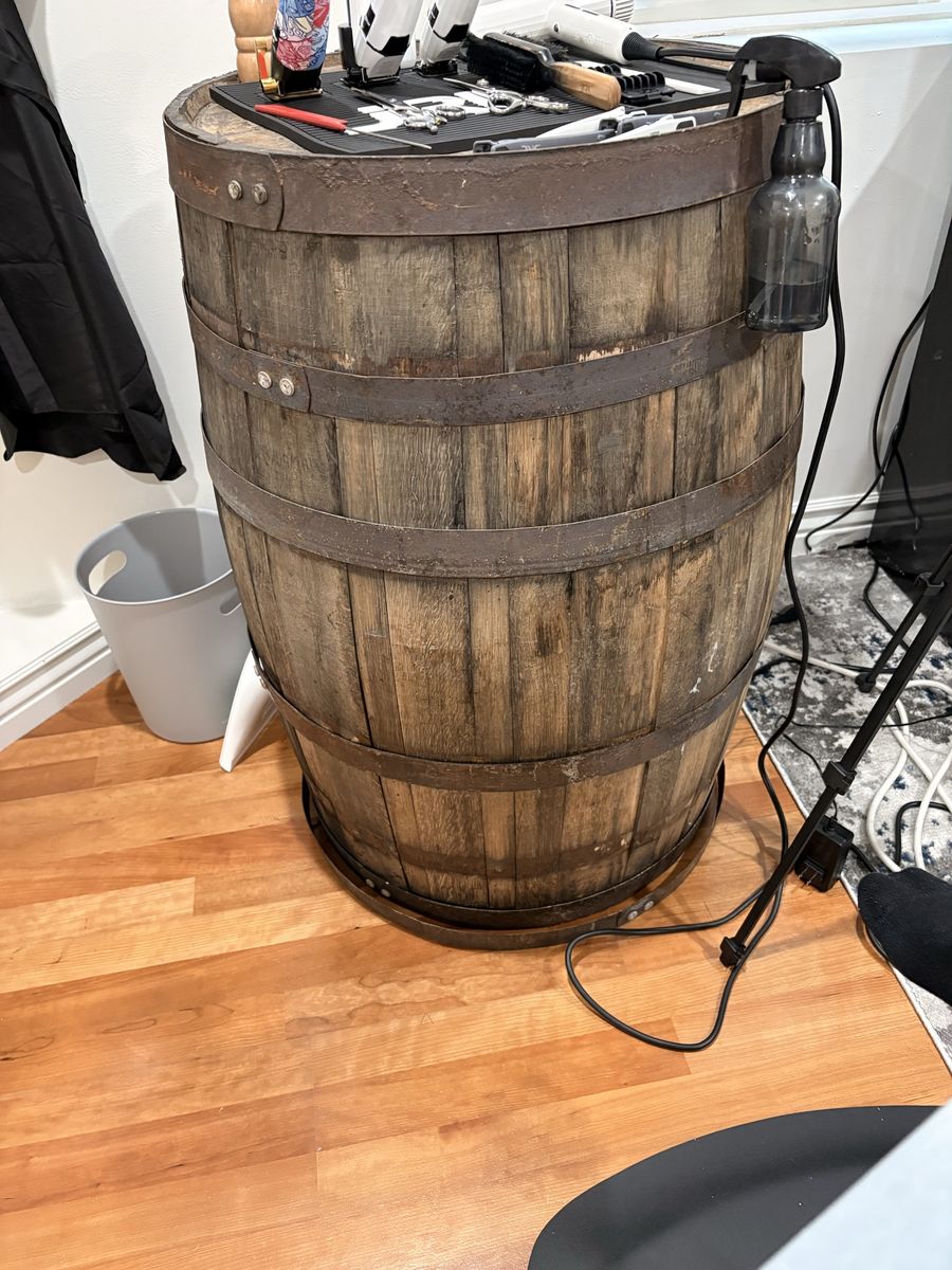 Whiskey barrel set of two