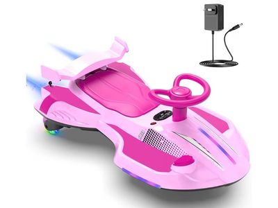 112V Electric Wiggle Car with Pedal for Kids