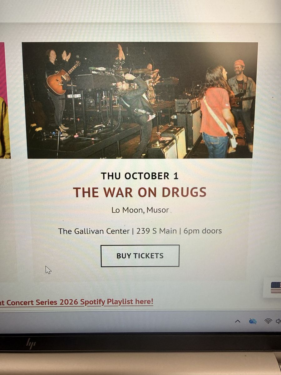 War On Drugs Oct 1