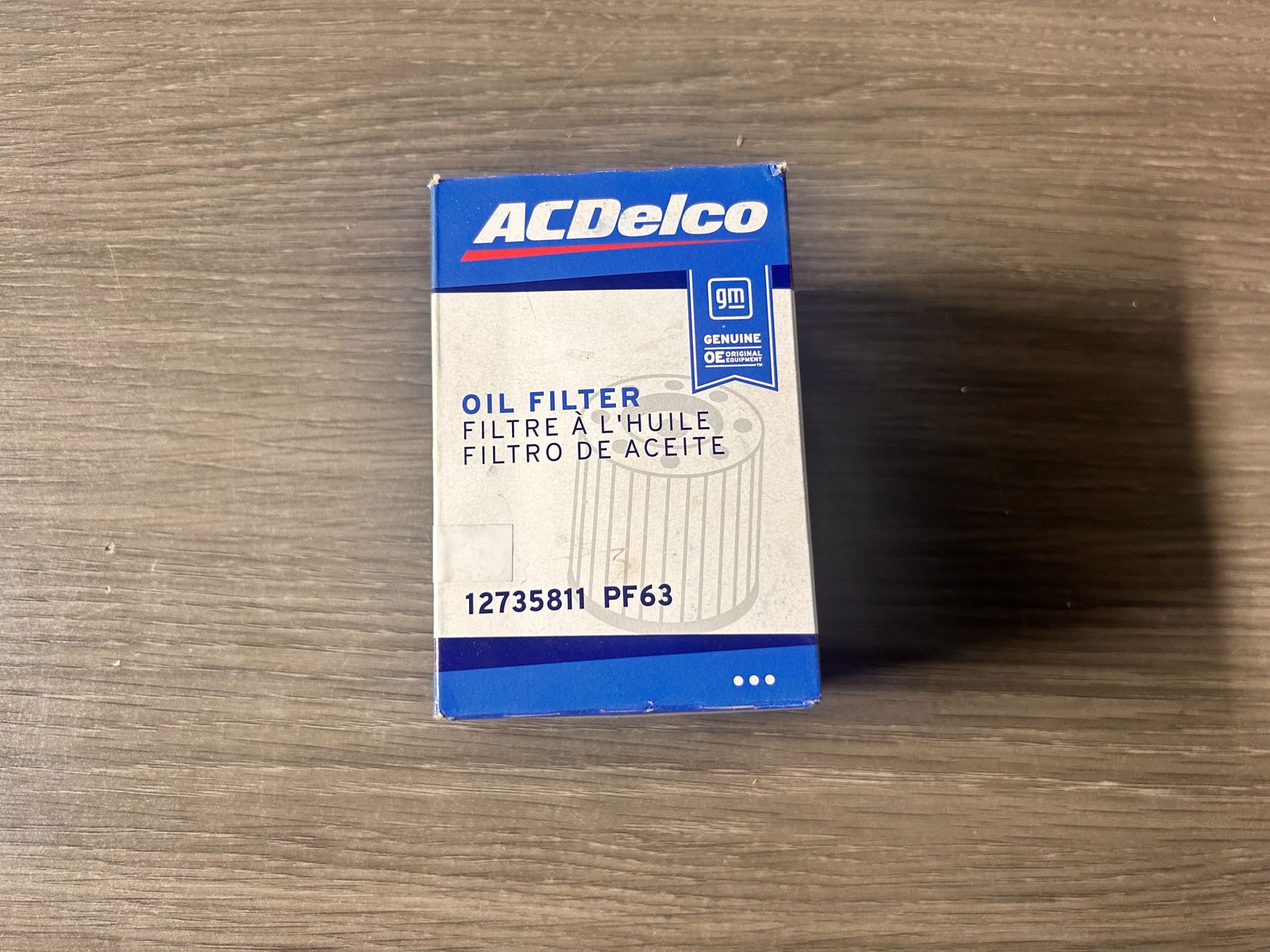 GM Oil Filter ACDelco
