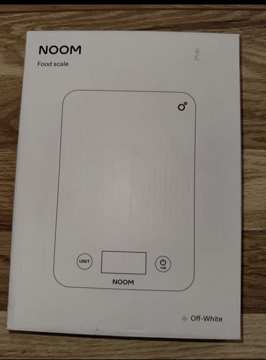 New NOOM food scale color white