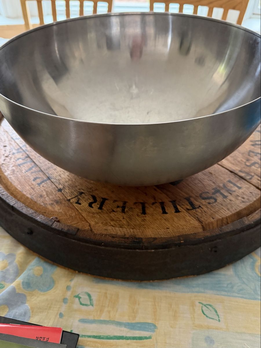 IKEA Large Stainless Steel Mixing Serving Bowl