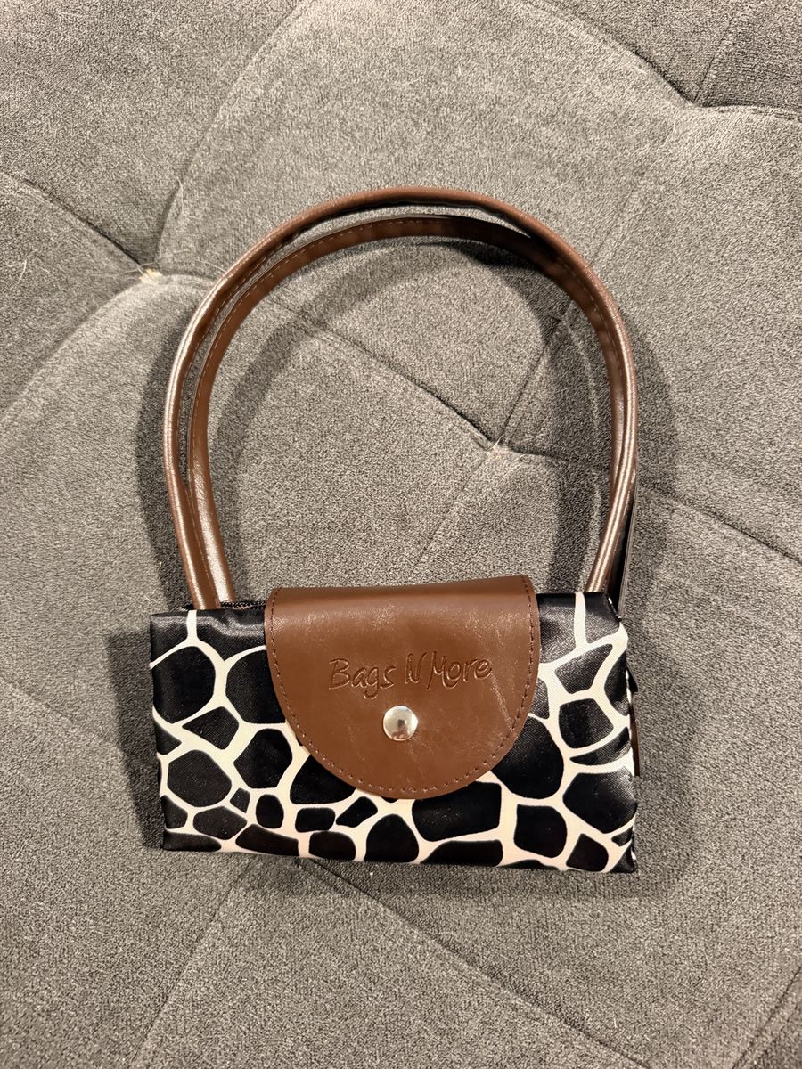 Giraffe Print Folding Tote Bag
