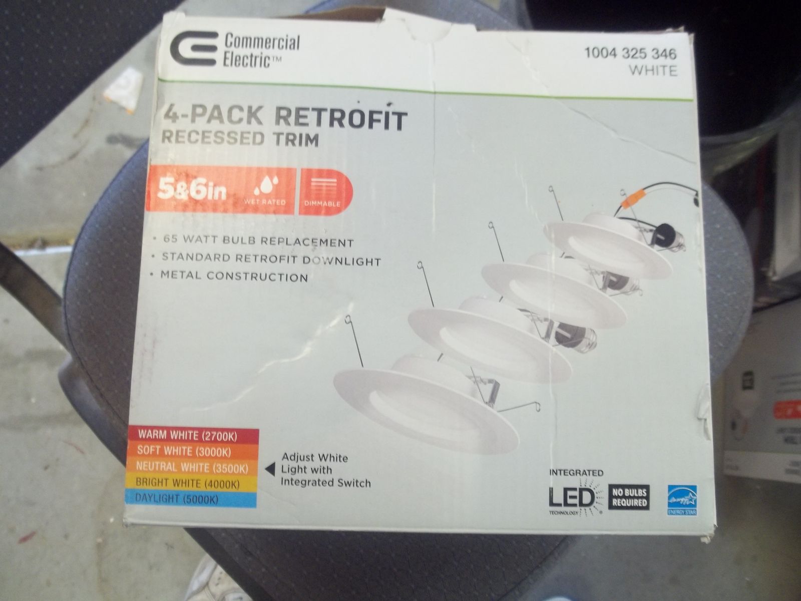 Commercial Electric 4 Pack Retrofit 5/6"