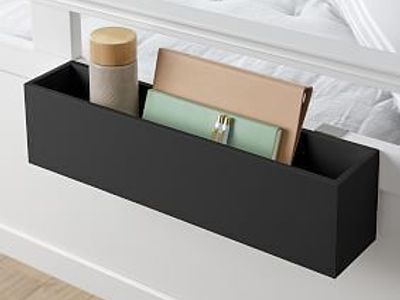 POTTERY BARN TEEN BEDSIDE CADDY - BLACK