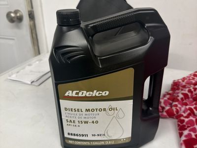 AC Delco 15W-40 motor oil