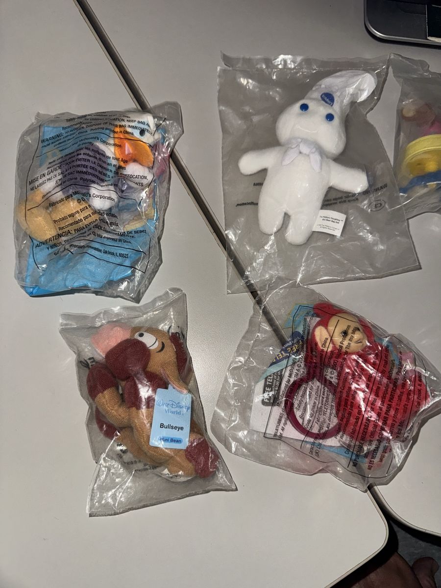 Assorted Vintage McDonald's Fast Food Promotional Toys Sealed in Original Packaging