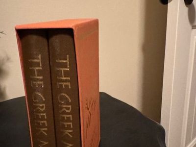 Folio Society editions of The Greek Myths by Robert Graves.