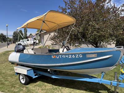 50s feather craft 14 foot aluminum boat