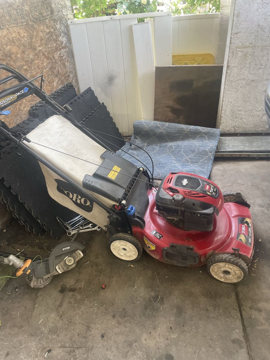 Troy built lawn mower