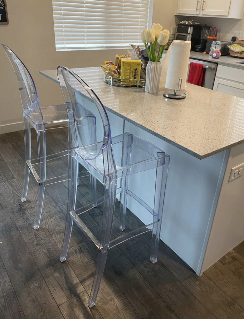 Set Of Two Acryclic Barstool Chair