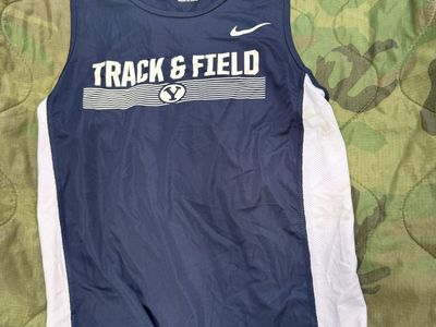Nike Dri-FIT BYU Cougars Track & Field Singlet - Men's Small Navy