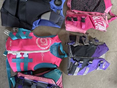 Assorted Youth & Child Life Vests Bundle - Body Glove, O'Brien, Stearns