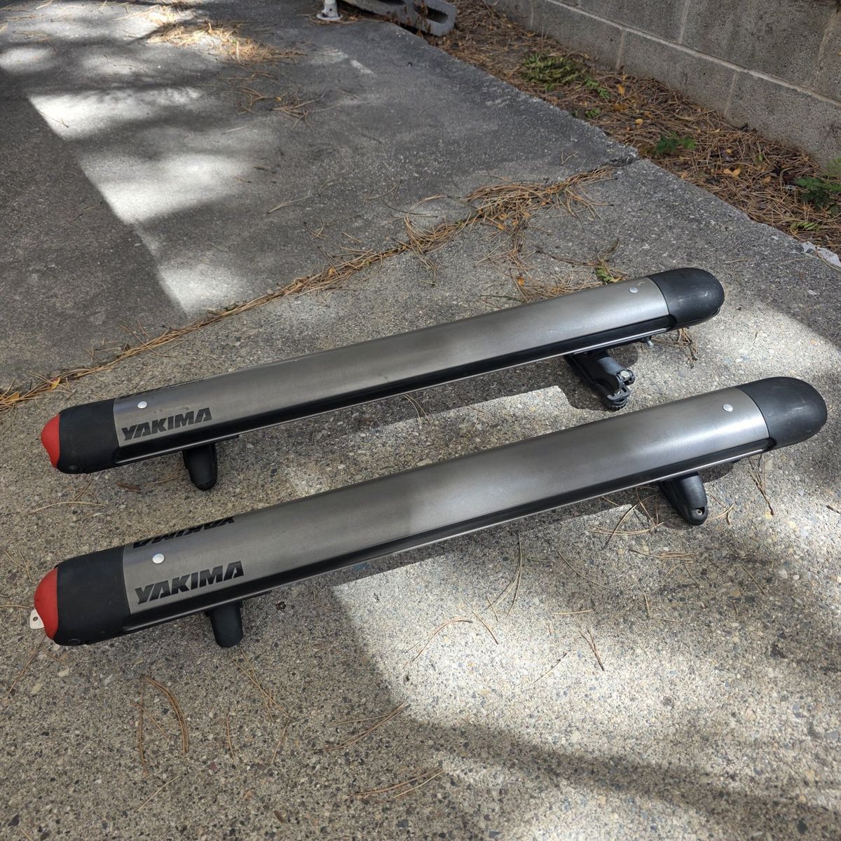 Aerodynamic Yakima FatCat 6 roof-mounted ski rack