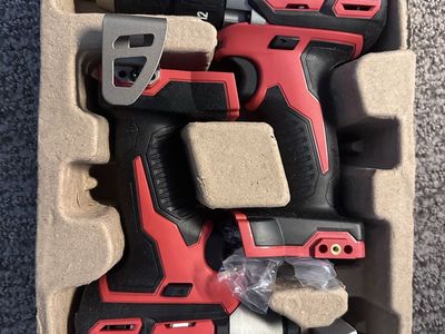 Milwaukee M18 drill and driver set.