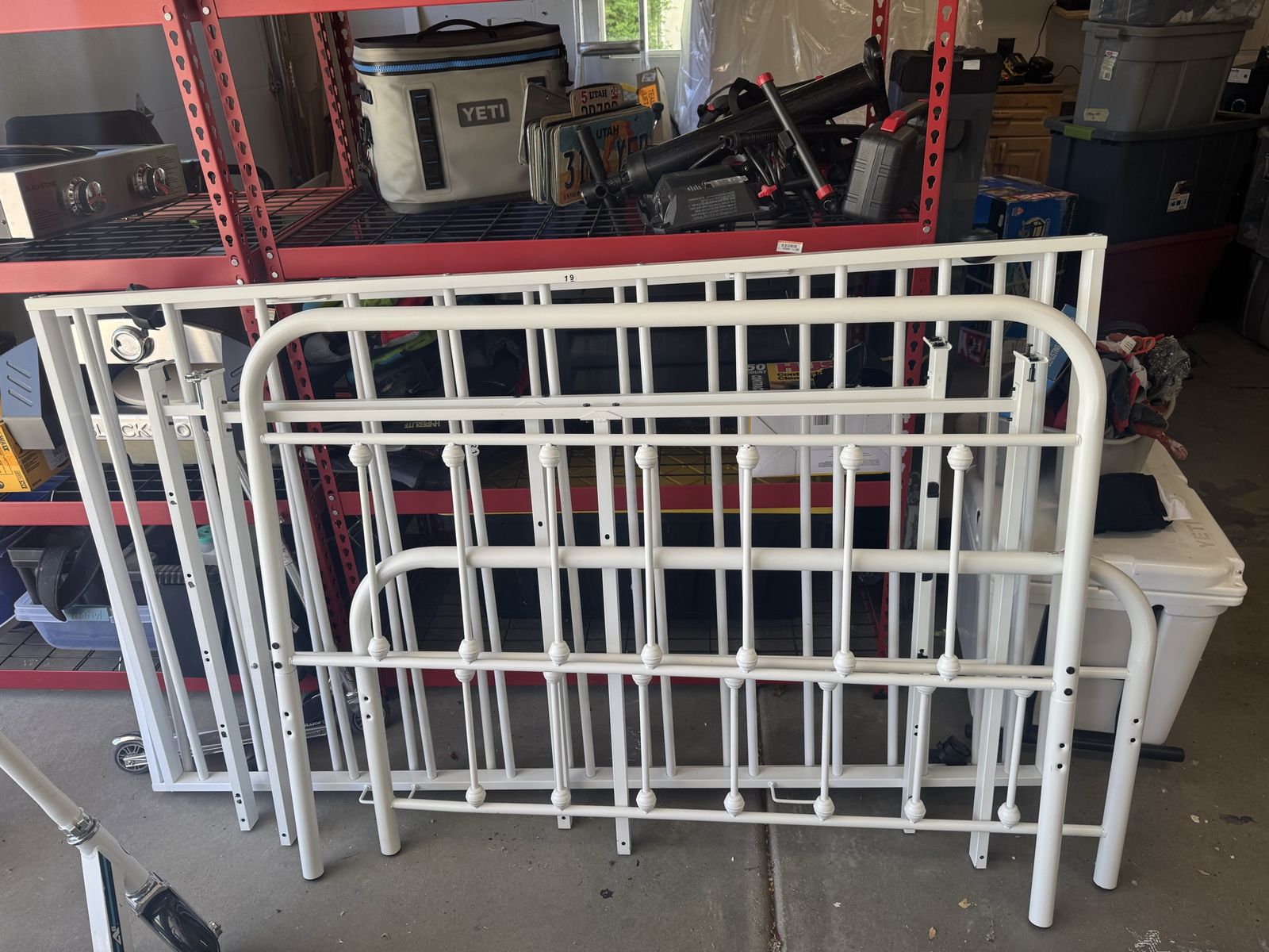 FREE Two 2 White twin trundle beds with rollers