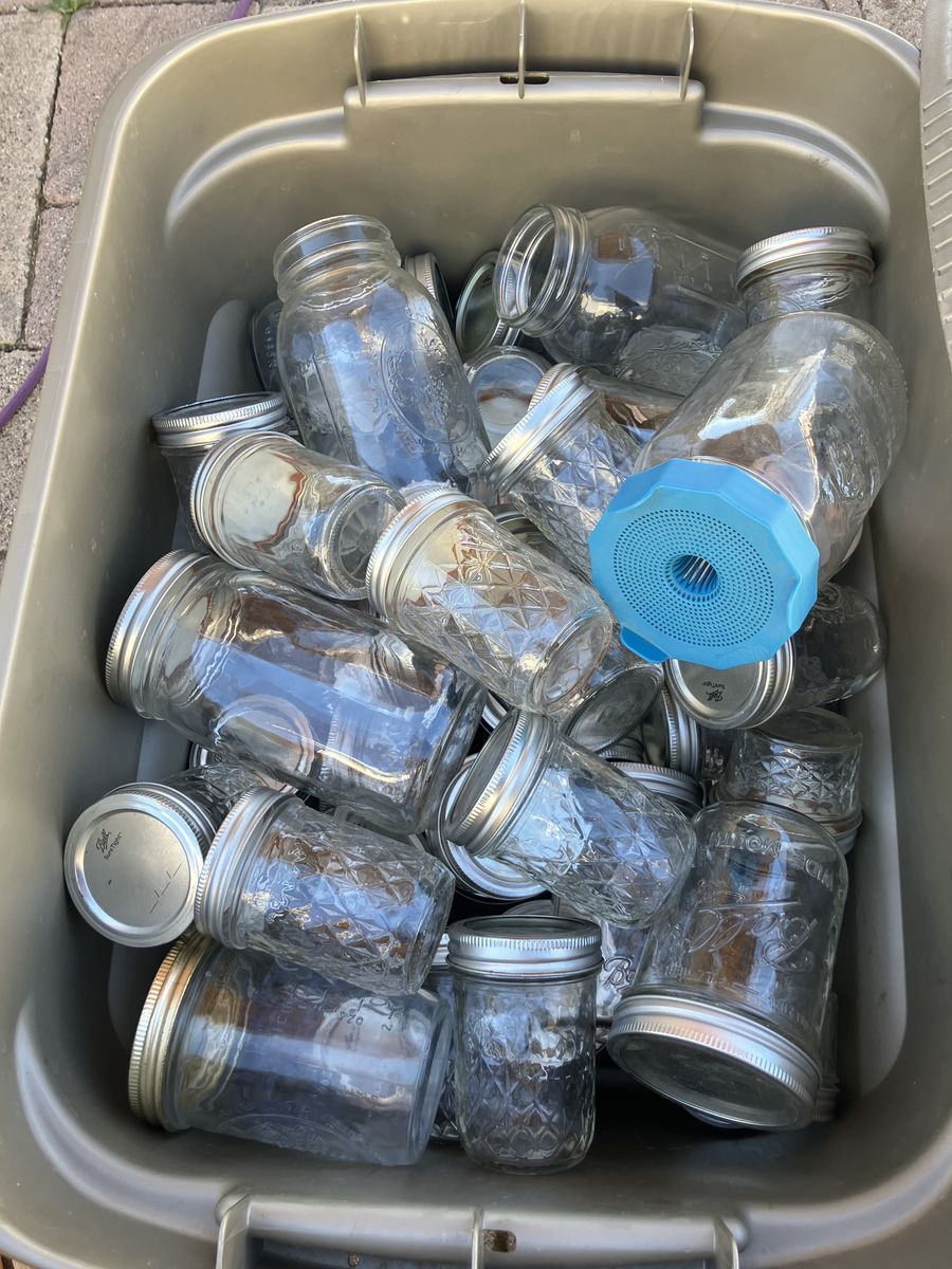 Assorted Canning Jars $15