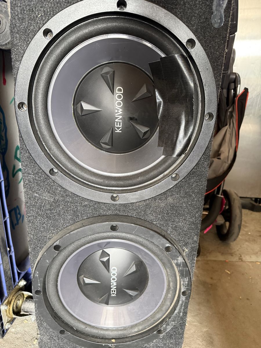 Kenwood subwoofer dual box for car