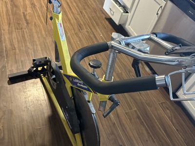 Lemond RevMaster Spin Bike Cycle - Yellow/Blue, Belt Drive