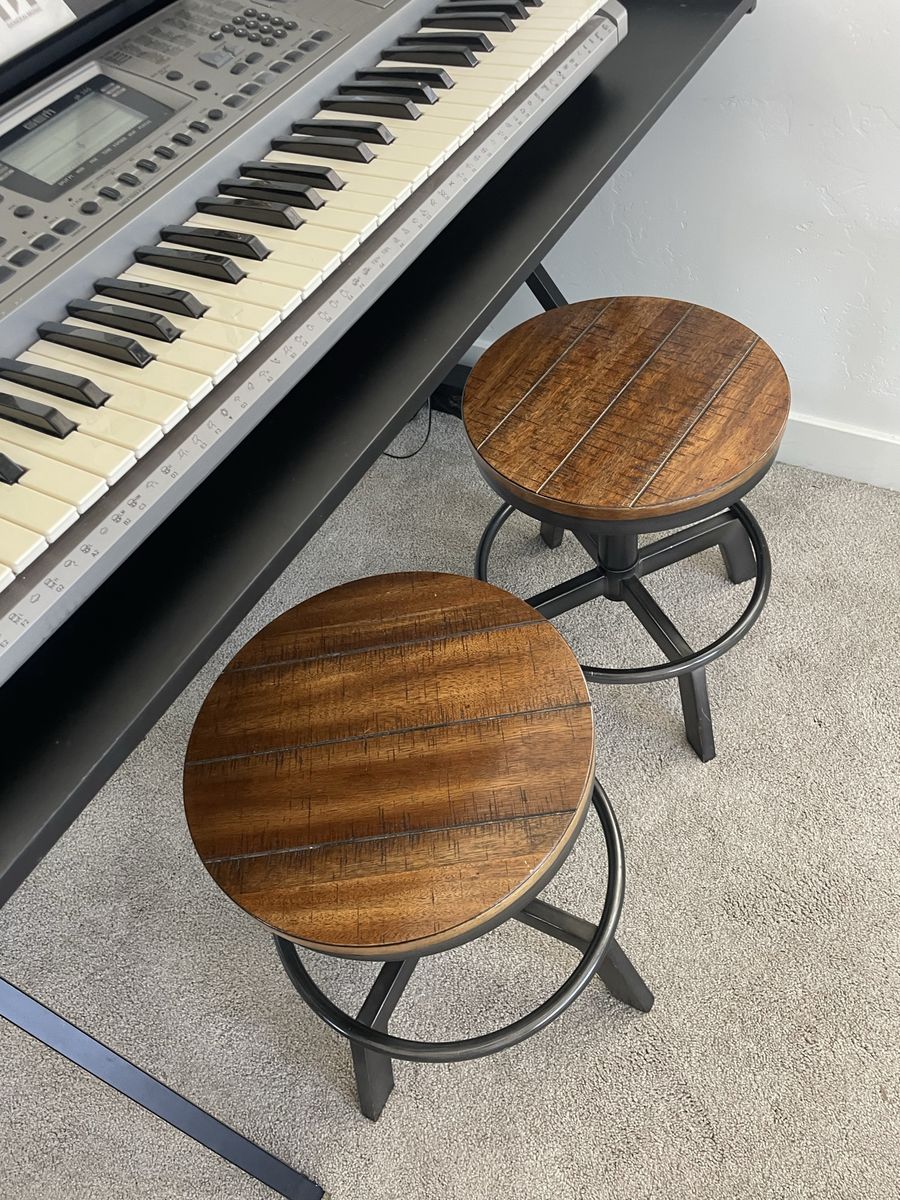 2 swivel barstool chair heavy duty