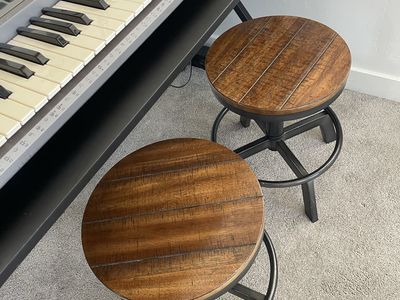 2 swivel barstool chair heavy duty