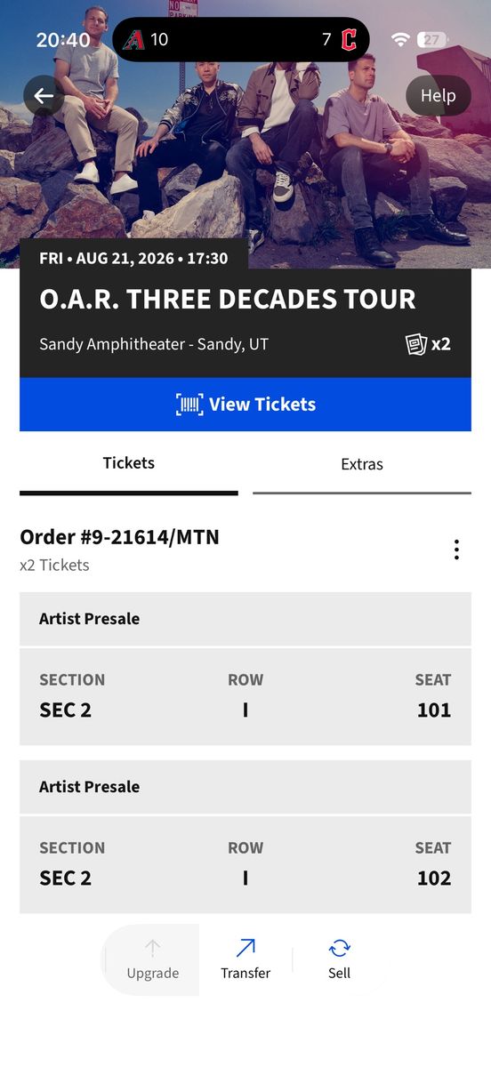 O.A.R. Tickets