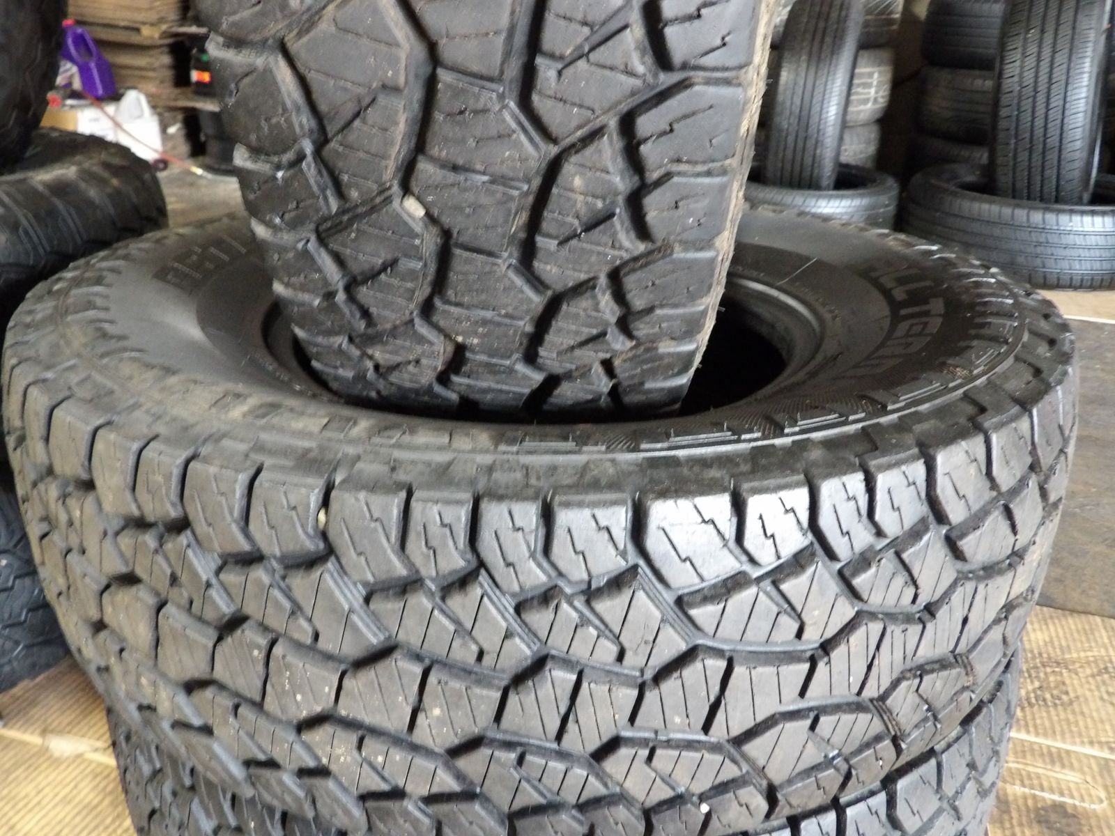265/75R16 PATHFINDER ALL TERRAIN PAIR OF TWO USED TIRES 