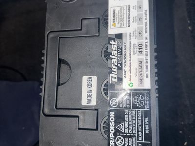 Never installed Duralast plantinum