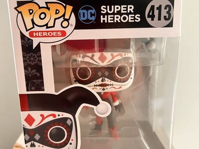Funko Pop! Heroes #413 DC Super Heroes Harley Quinn Vinyl Figure (Day of the Dead)