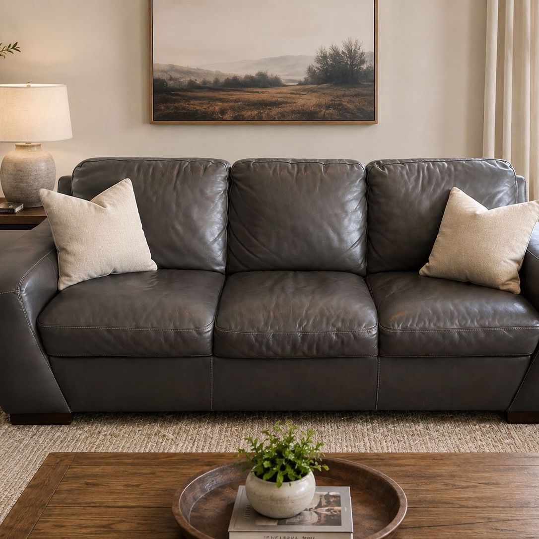 Leather couch
