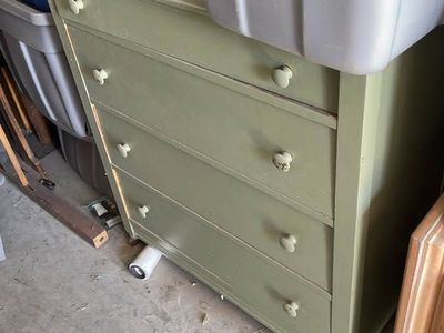 Vintage dresser 40 inches on wheels