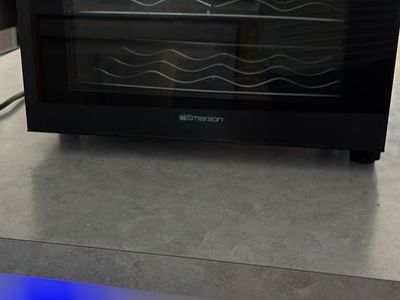 Emerson Black Countertop Wine Cooler Refrigerator
