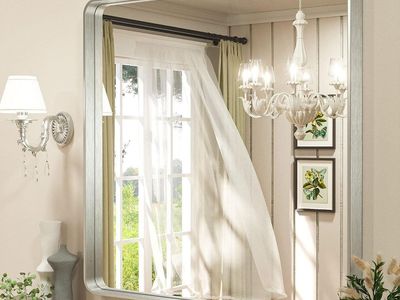 TETOTE Silver Bathroom Mirror 36x36 Inch - Brand New in Box