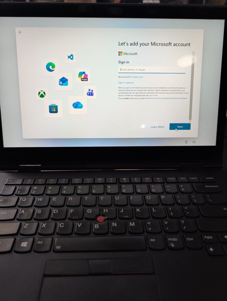 Lenovo ThinkPad Laptop & charger