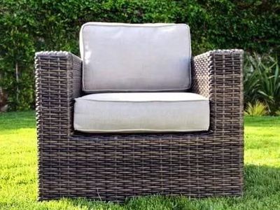 Living Source Wicker Darvin Chair Brown