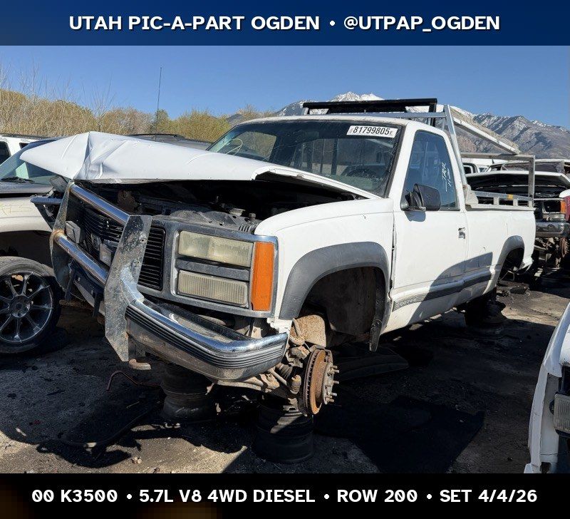 2000 Chevrolet K3500 Parts - UTPAP Ogden