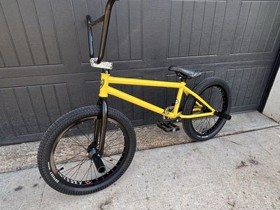 Custom S&M BMX Bike - 20 inch, Yellow, Freestyle BMX