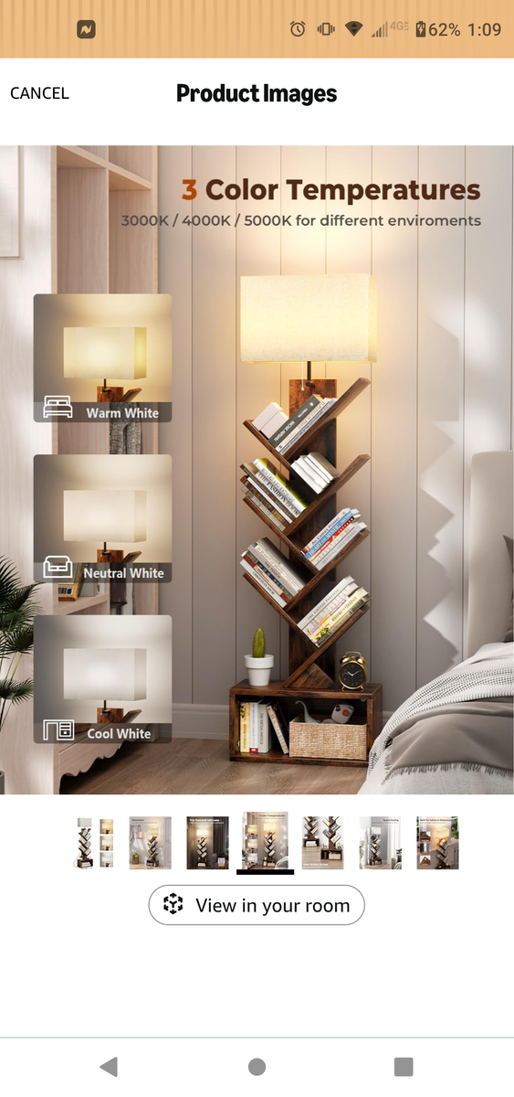 6 Tier Book Tree Lamp