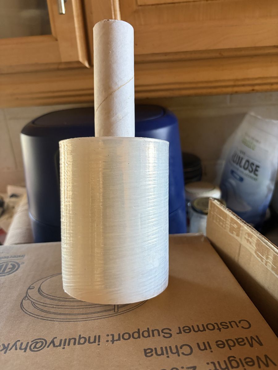 (4 Pack) Stretch Wrap 5" x 1000' Roll With Handle
