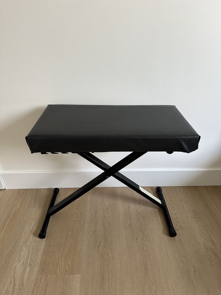 Wide Adjustable Height Comfy Piano Bench