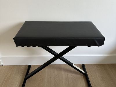 Wide Adjustable Height Comfy Piano Bench