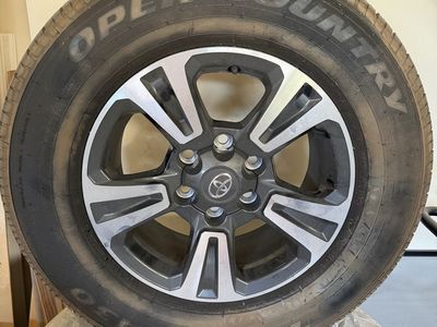 Toyota Factory Wheels with Toyo Open Country A30 Tires