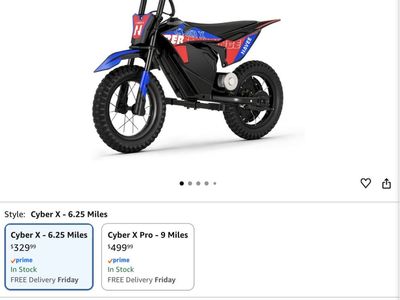 Kids electric dirt bike- ages 5-8 New in Box!!