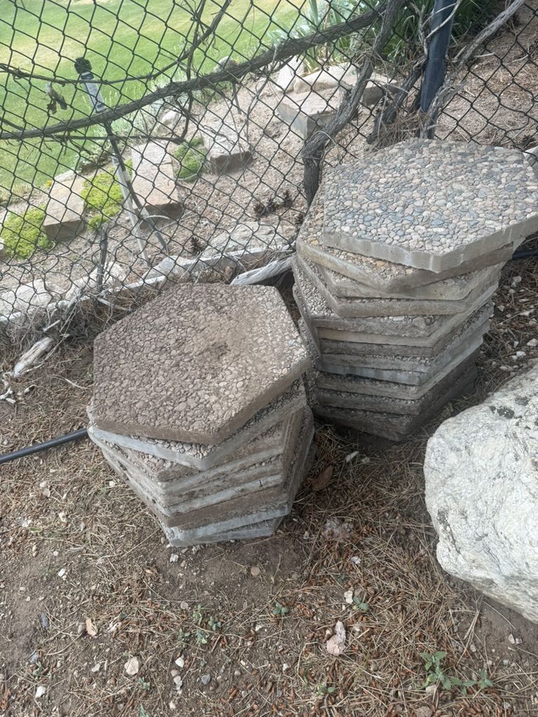 Hexagon Stepping Stones