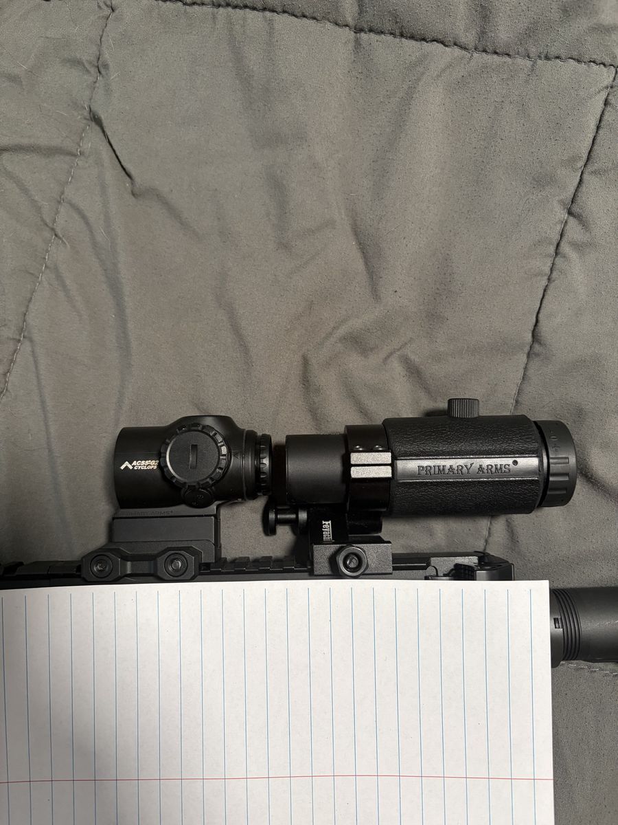 Primary Arms SLX 1X micro prism with 3X Magnifier