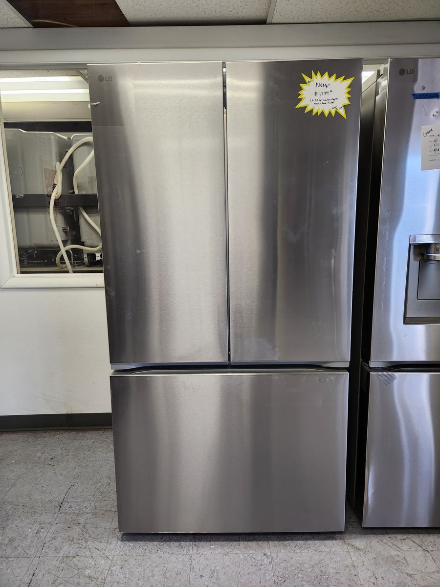 LG 27cf French Door Refrigerator Stainless Steel Counter Depth - New 