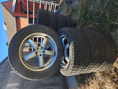 mercedes 5x120 20 inch wheels and snow tires