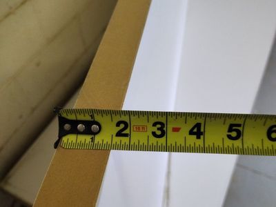 1 1/2" thick mdf (Melamine)