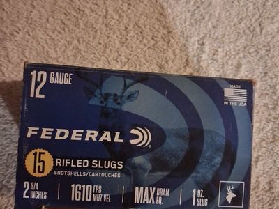 Federal 12 gauge power shock box of 15
