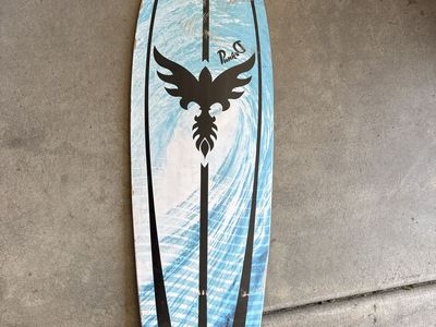 Pintail Longboard Complete Skateboard with Green Wheels